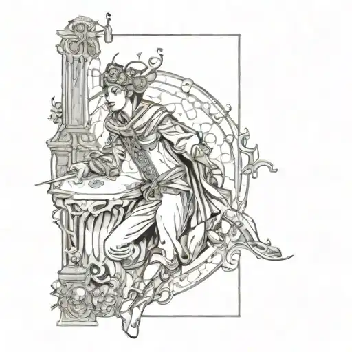 Gothic Tarot Card The Fool