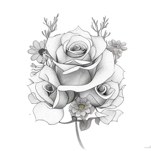 Book With Glasses And Flowers