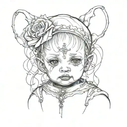 Gothic Baby Portrait