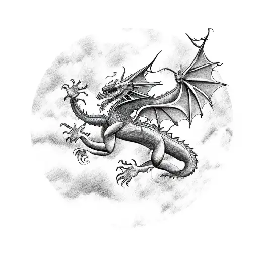 Dragon Flying Tro A Forrest