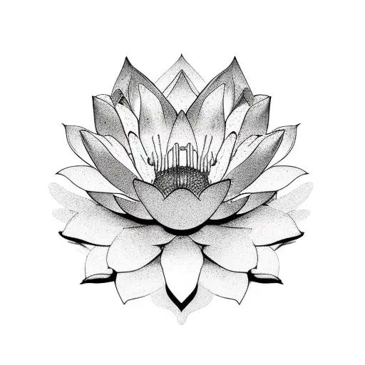 Lotus Flower With Big Petals