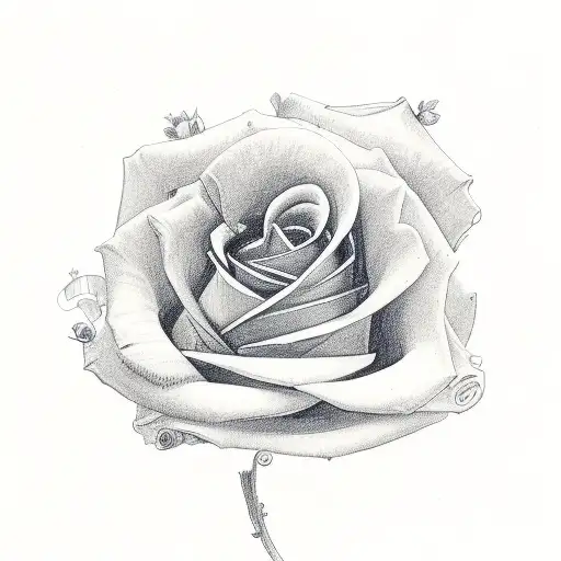 Red Flower And Blue Rose