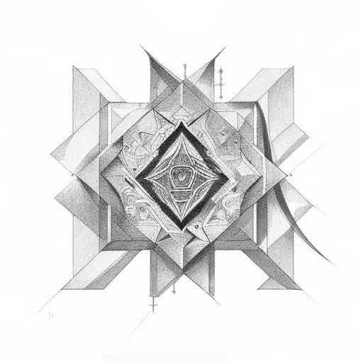 Gothic Geometric Wrap Around