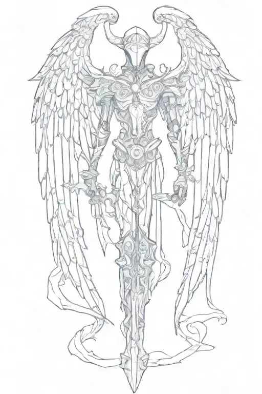 Excalibur With Angel Wings