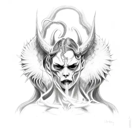 Demon Whispering Into An Angels Ear