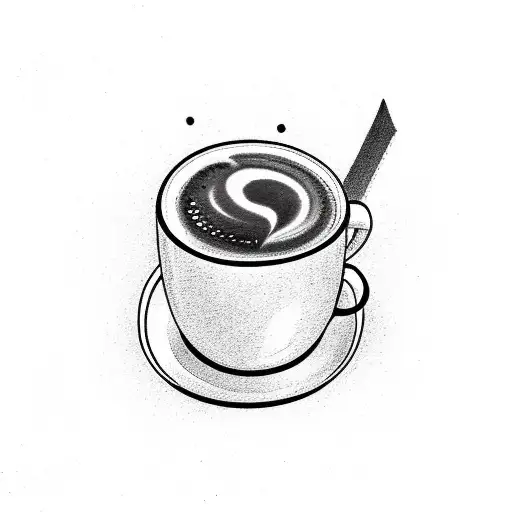 A Coffee Cup With A Thought Bubble Filled With Psychology Symbols