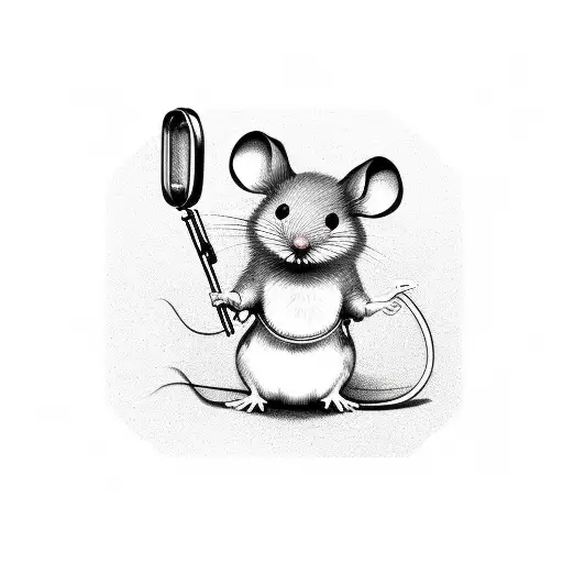 Mouse Holding Little Purse