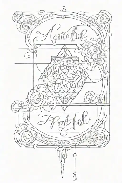 Three Names And Birth Date Over Each Other Simple Metall Plate Sign