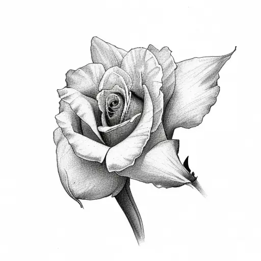 White Rose And Daffodil With Noel Going Through It