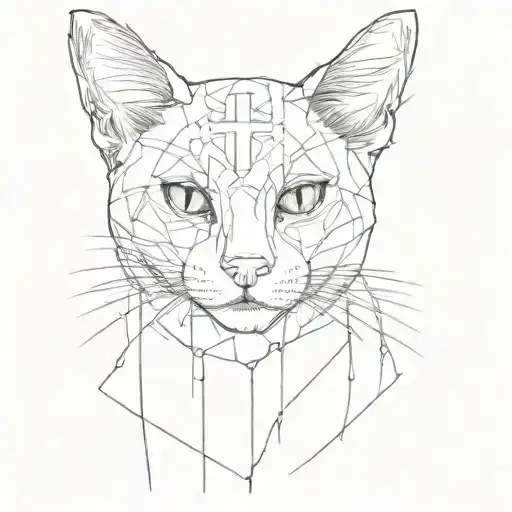 Cat With A Cross