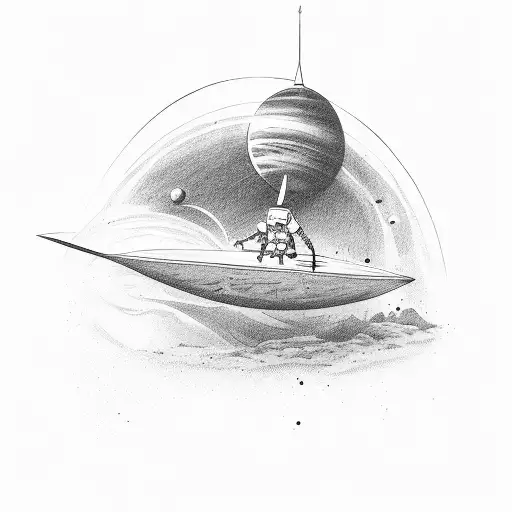 Astronaught Fishing For Planets