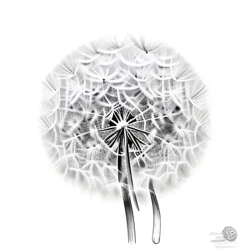 Dandelion Connected To Dog Tags