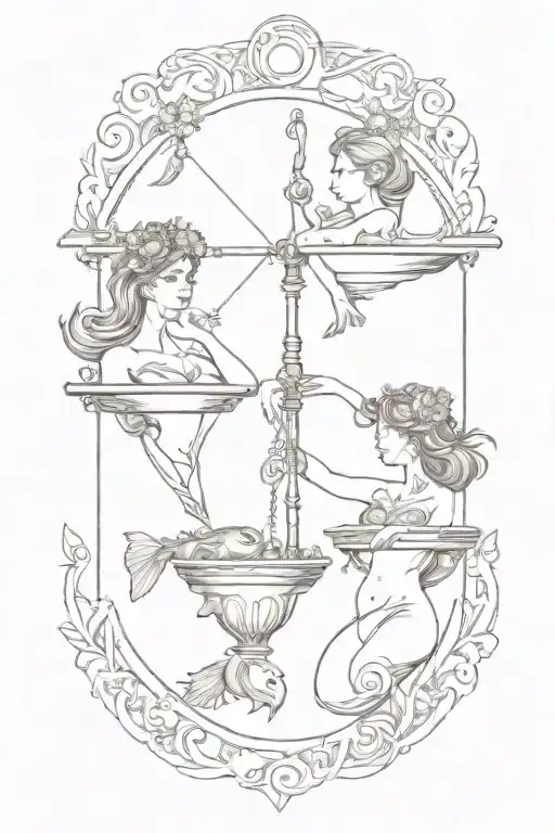 Picses Libra With Pisces Fish