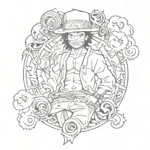 Combine Elements From One Piece And Naruto Into A Unique Tattoo Design