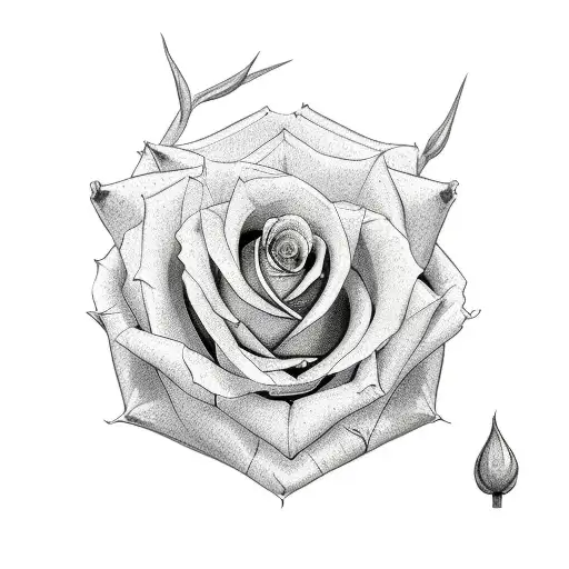 Simplistic Thorny Rose
