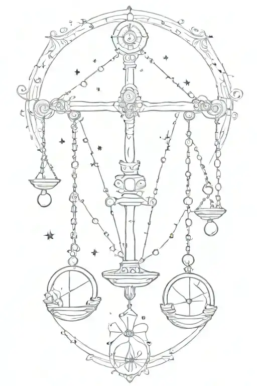 Libra Symbol And Constellation