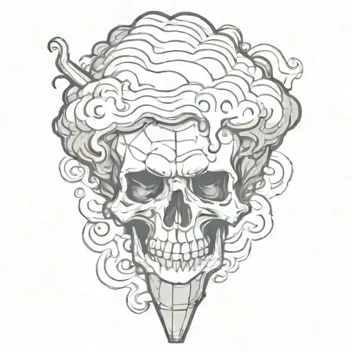 Smoke Skull Mcdonalds Ice Cream Cone