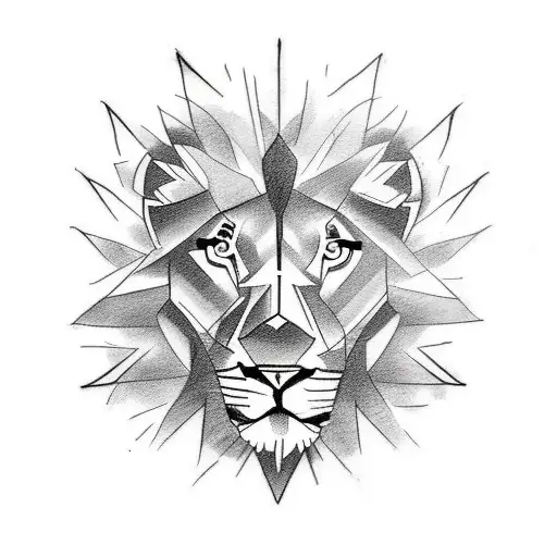 Hourglass Tattoo With Lion In It