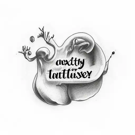 Anxiety Tattoo With Comforting Bible Verse