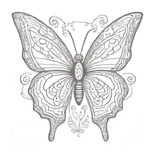 African Ethnic Butterfly