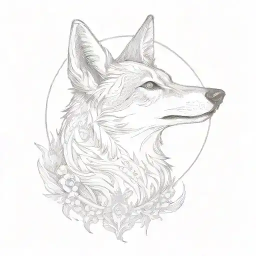 Eidelweiss Moon And Howling Coyote