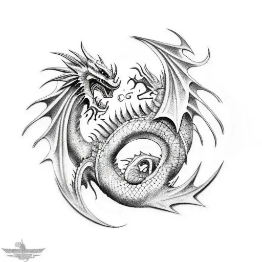 Unique Dragon Tatto Arm Tatto Details Cool Tough