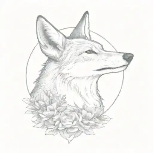 Eidelweiss Moon And Howling Coyote