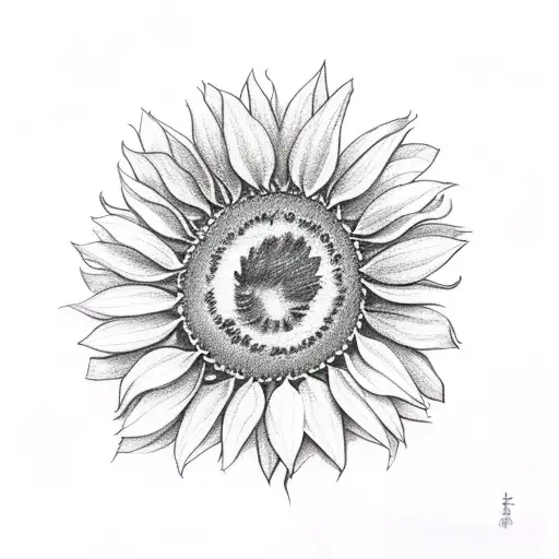 Dog Paw With Sunflowers