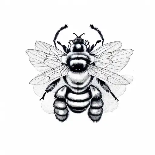 Letter J With A Crown And A Bumblebee