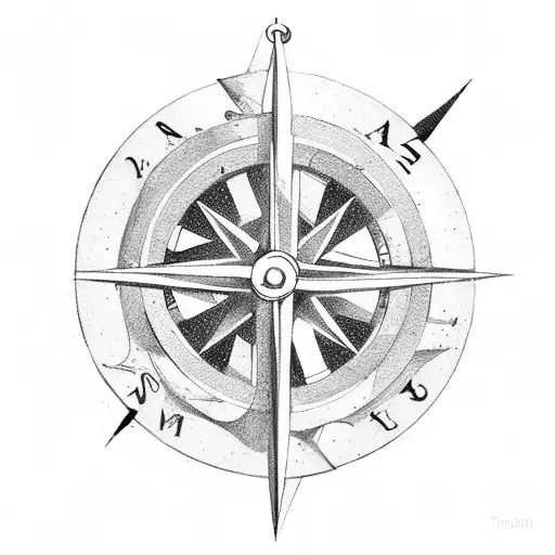 Italian Symboinside A Compass And Anchor