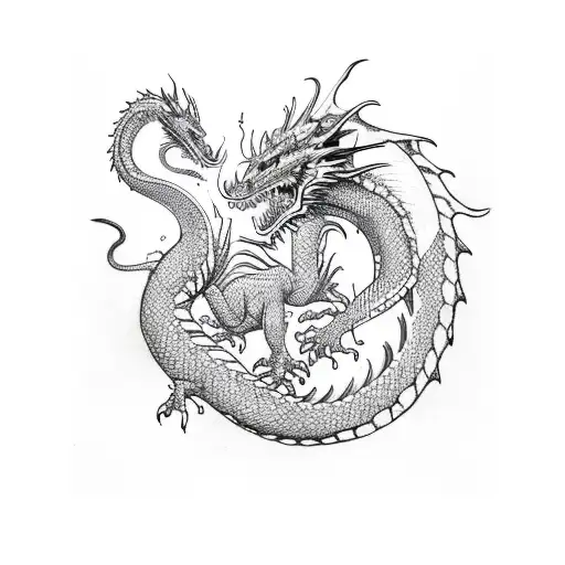 Dragon Bitting Its Own Tail