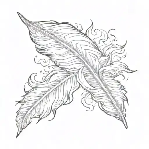 Feather On Flames