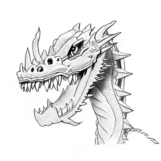 Dragon Head Breathing Fire