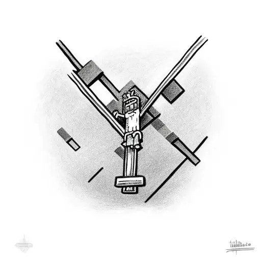 Brave Little Toaster Being Crucified On A Cross