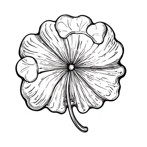 Four Leaf Clover And Shell Pattern