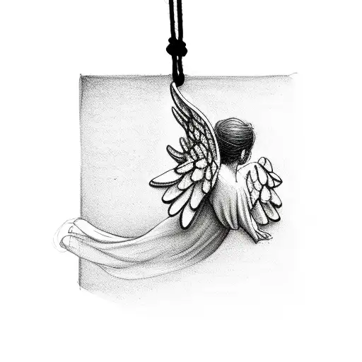 Angel Hanging On A String