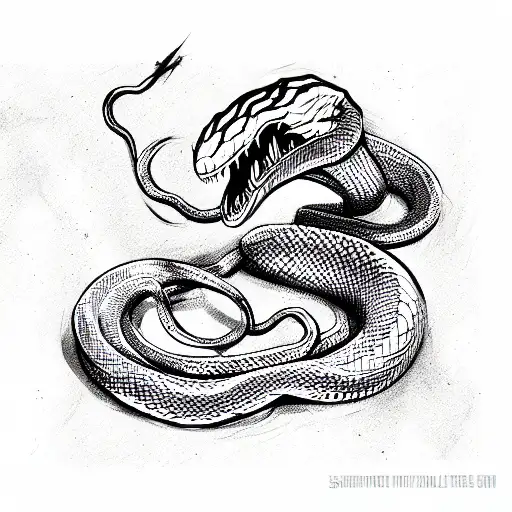 Snake Evil Style Hand