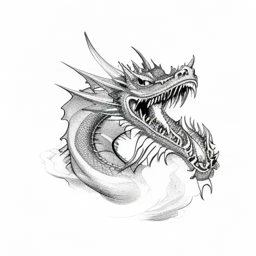 Dragon Head Breathing Fire