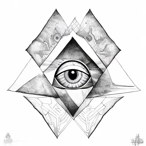 Triangle Wolf Eye Hope