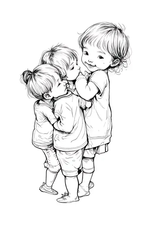 Little Children Happy Live Caches' Slowly Appearing