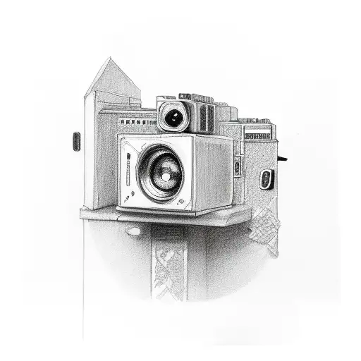 A Bird Perched On A Camera Roll