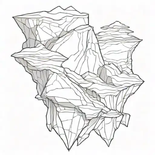 Abstract Design Based On The Layers Of Sedimentary Rocks