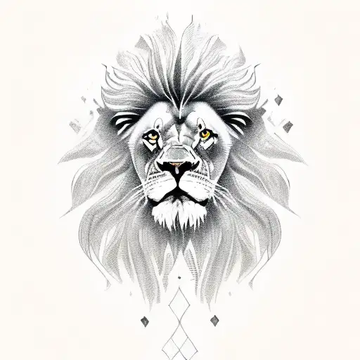 Lion With A Jesus Theme
