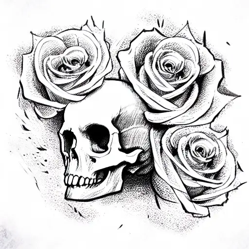 Skull And Roses