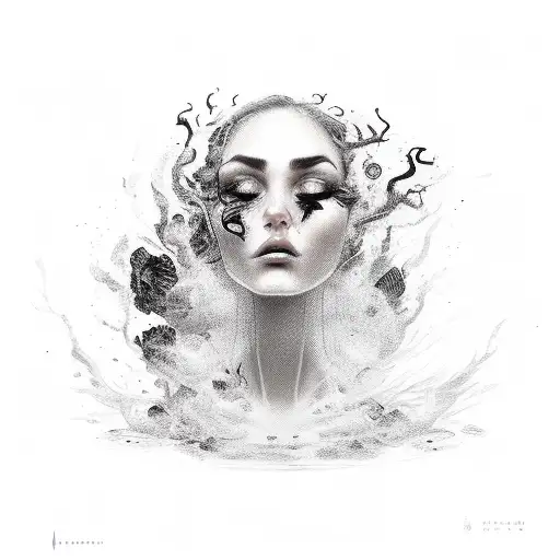 Woman Made Out Of Fire