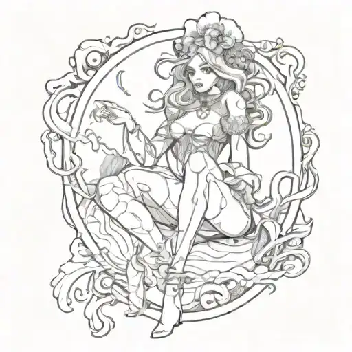 Female Ghost With Stockings