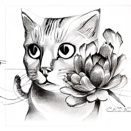Cat With Flover