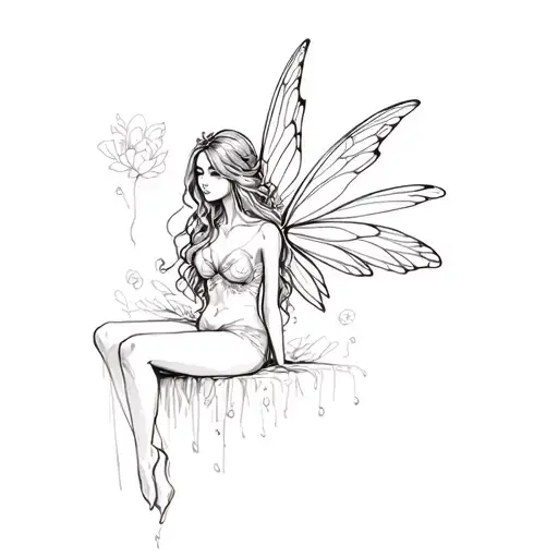 A Fairy Sitting
