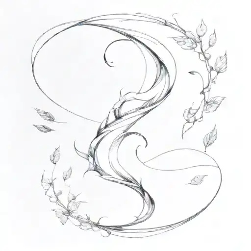 Wind Wild Tornado Swirl With Seperate Leaves Circling