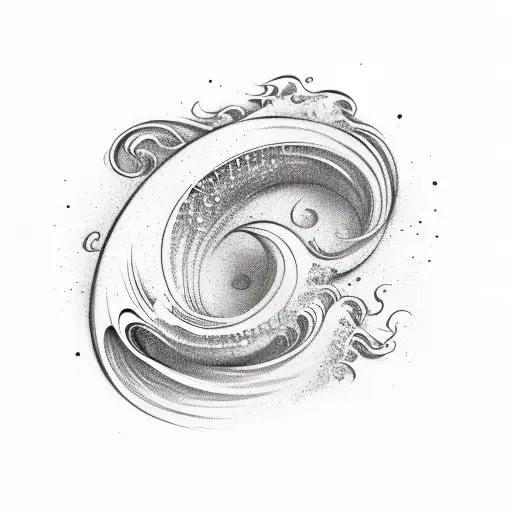 A Wave Flowing Through The Word 'Carpe Diem' In A Calligraphic Font